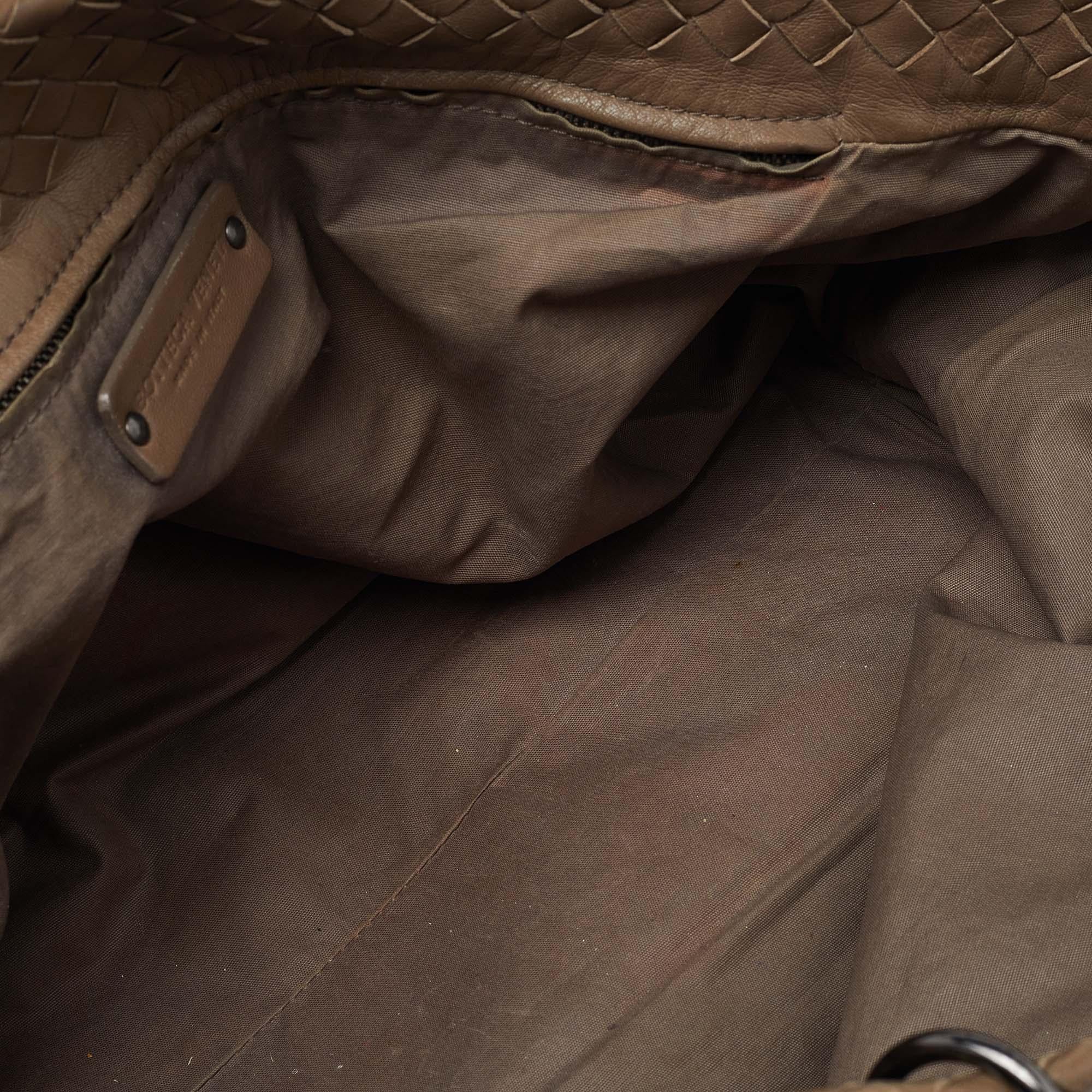 Bottega Veneta Brown Intrecciato Leather Capri Tote 3