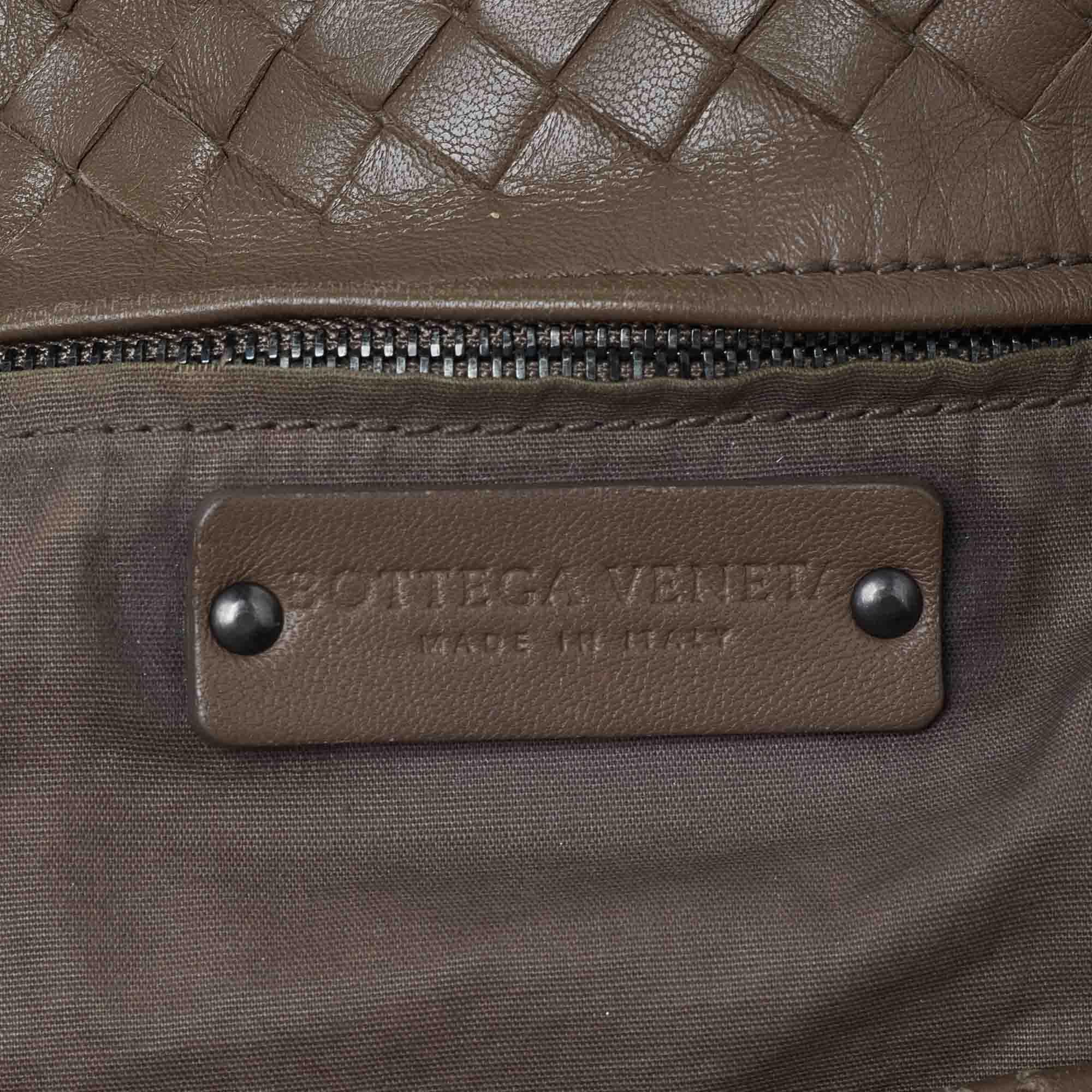 Bottega Veneta Brown Intrecciato Leather Capri Tote 4