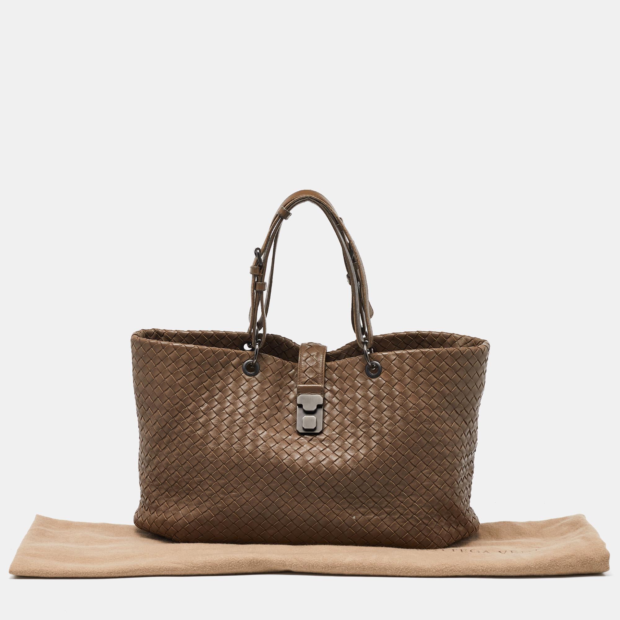 Bottega Veneta Brown Intrecciato Leather Capri Tote 5