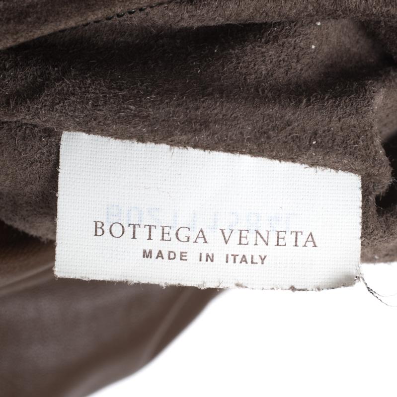 Bottega Veneta Brown Intrecciato Leather Drawstring Flap Crossbody Bag 1