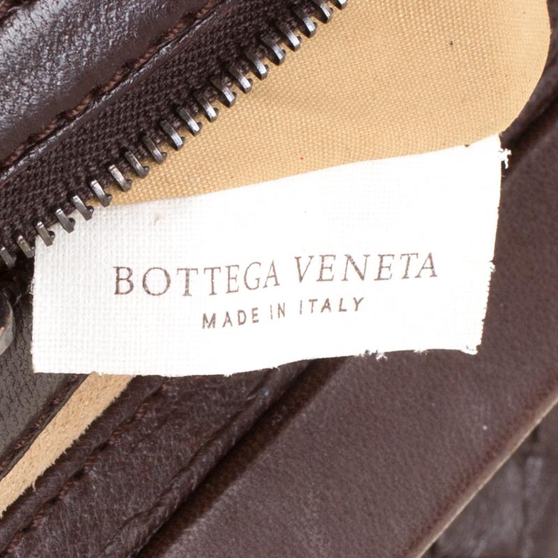 Bottega Veneta Brown Intrecciato Leather Frame Satchel 5