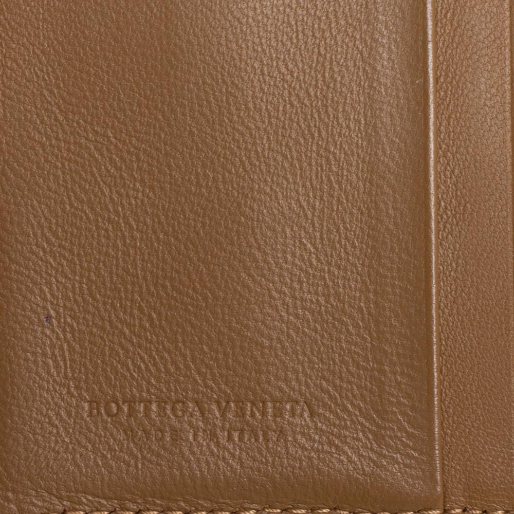 Bottega Veneta Brown Intrecciato Leather French Flap Wallet 5
