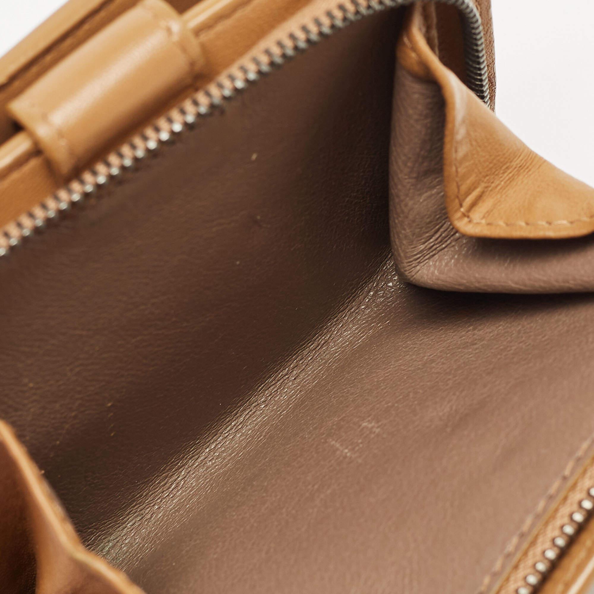 Bottega Veneta Brown Intrecciato Leather French Wallet 8