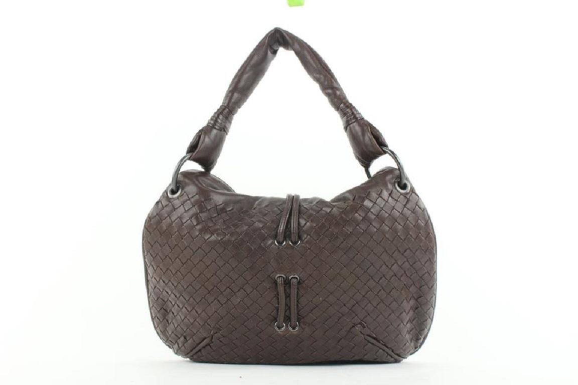 Bottega Veneta Brown Intrecciato Leather Hobo Bag 269bot512 2