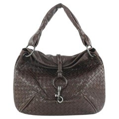 Bottega Veneta Brown Intrecciato Leather Hobo Bag 269bot512