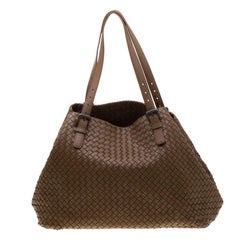 Bottega Veneta Brown Intrecciato Leather Large Cesta Tote