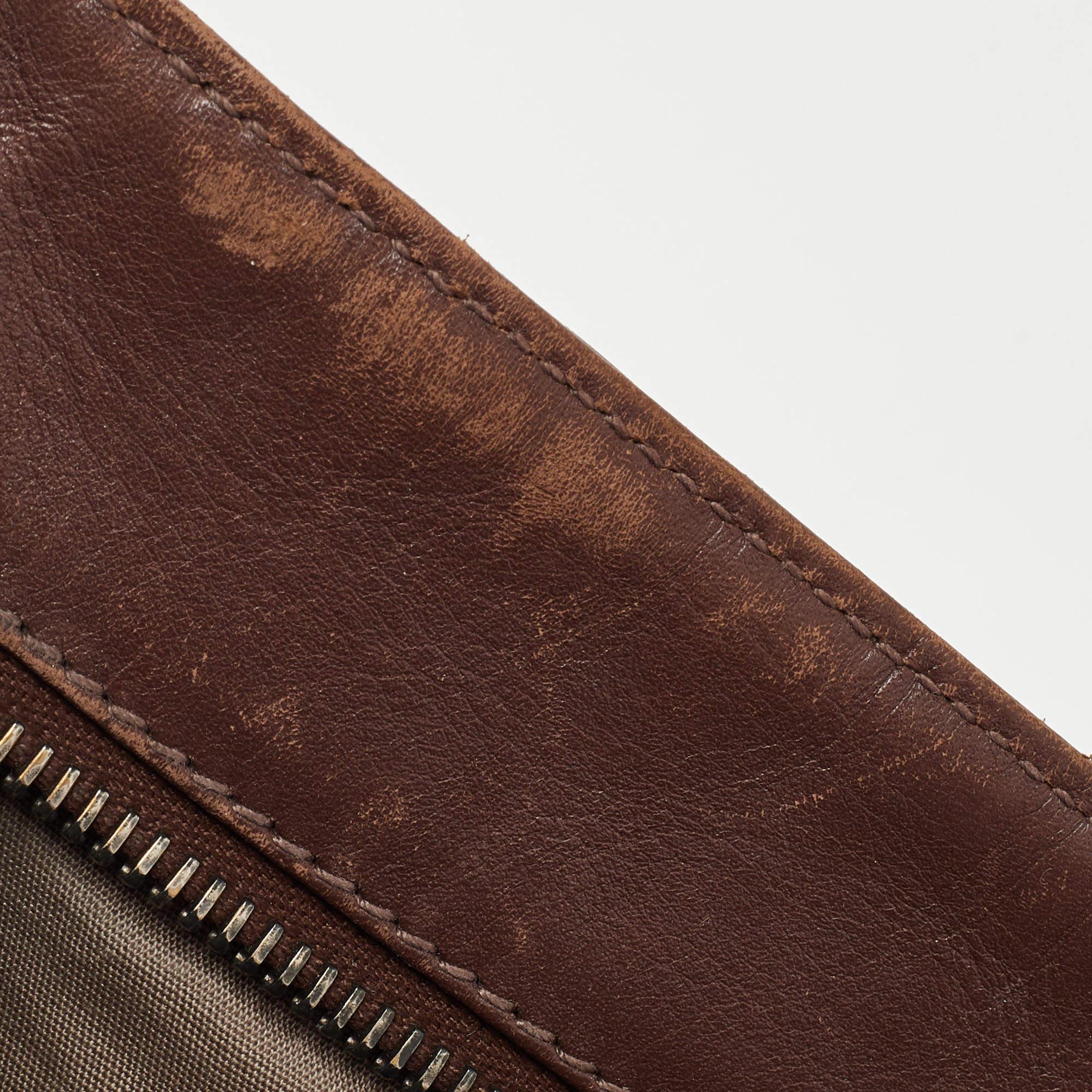 Bottega Veneta Brown Intrecciato Leather Messenger Bag 3