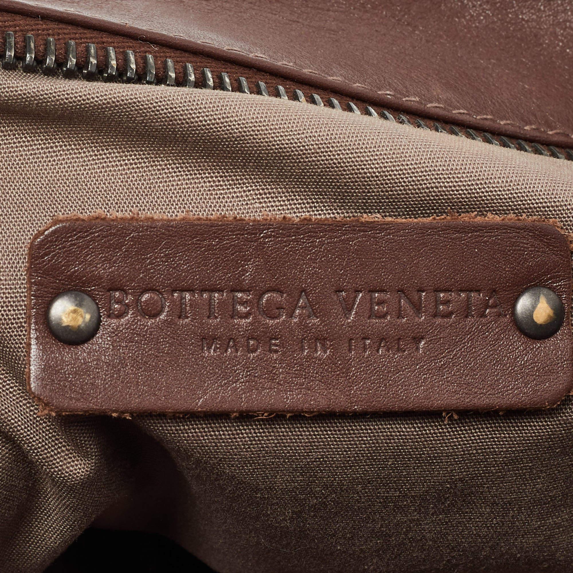 Bottega Veneta Brown Intrecciato Leather Messenger Bag 5