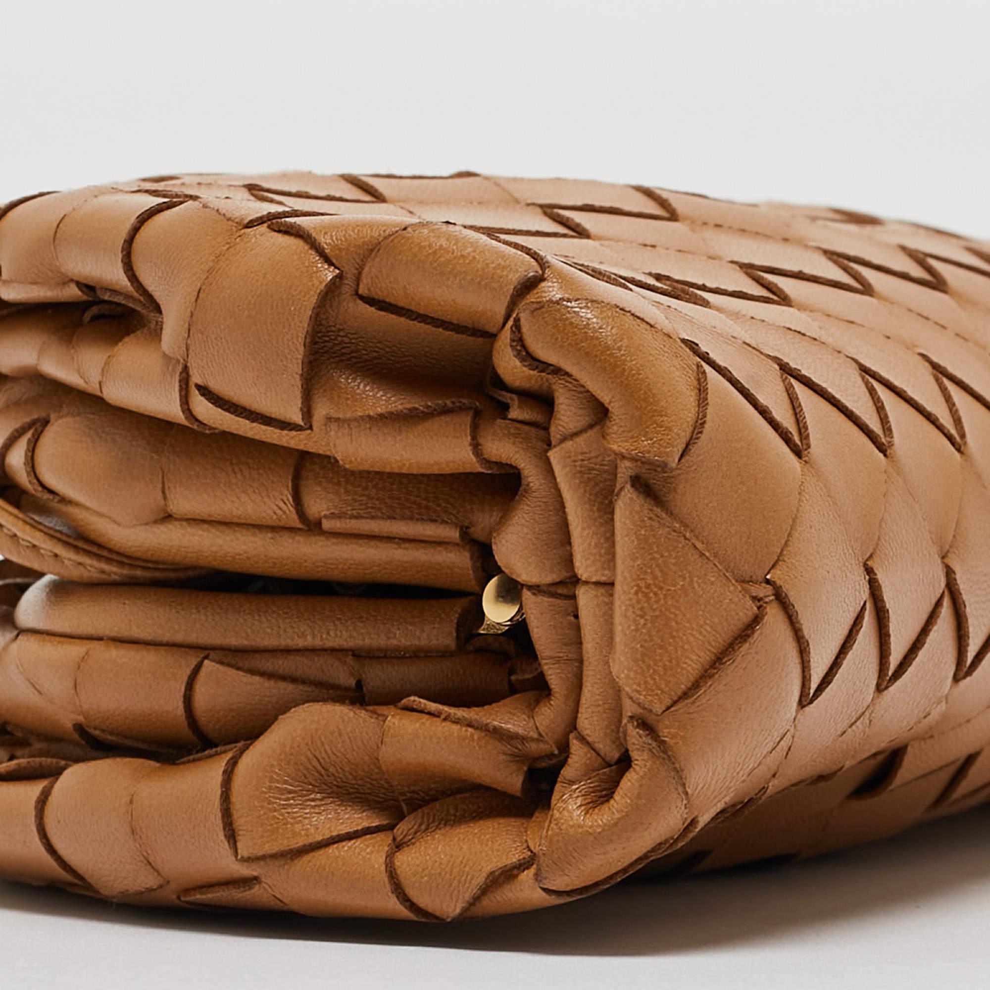 Bottega Veneta Brown Intrecciato Leather Mini The Pouch Bag 2