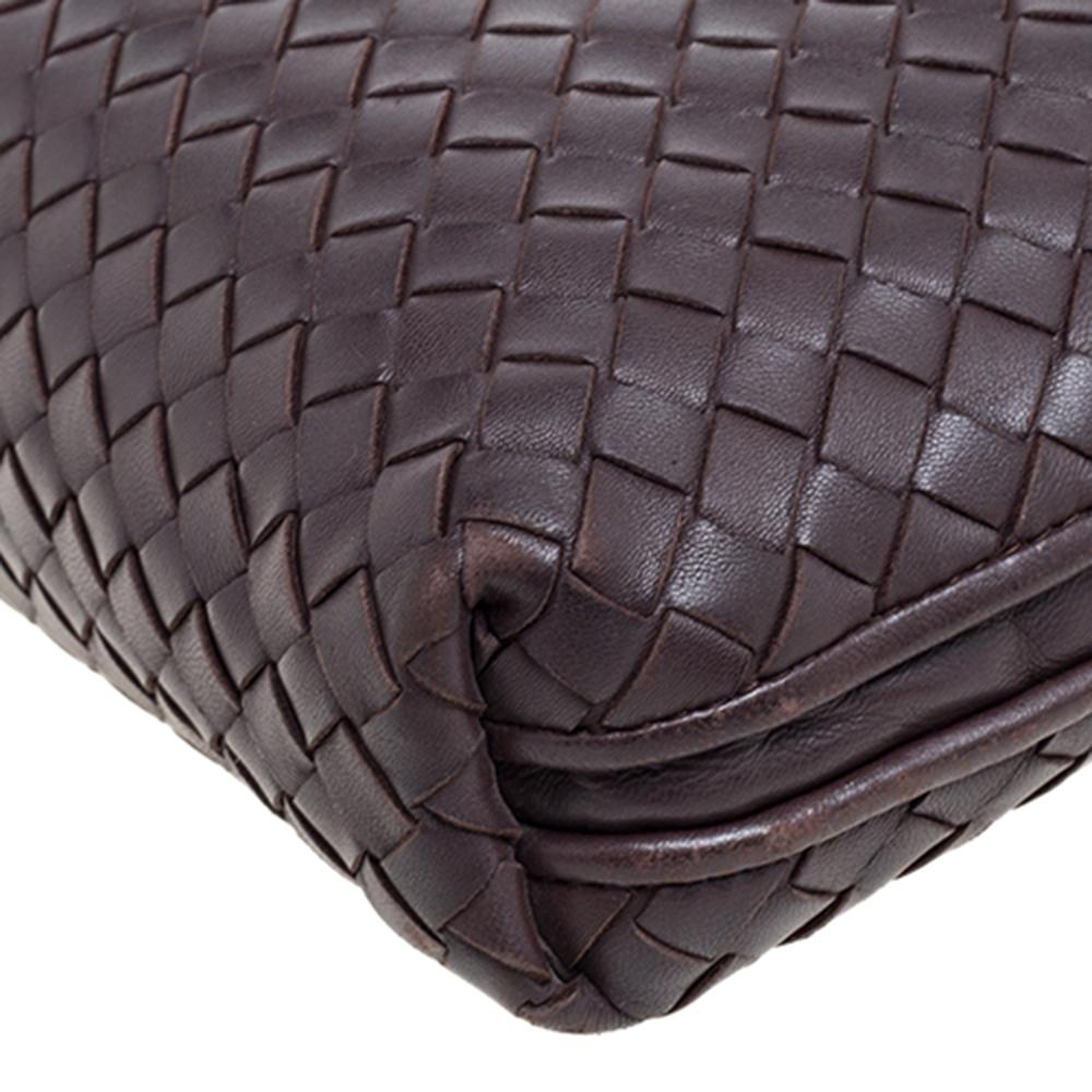 Bottega Veneta Brown Intrecciato Leather Nodini Crossbody Bag 6