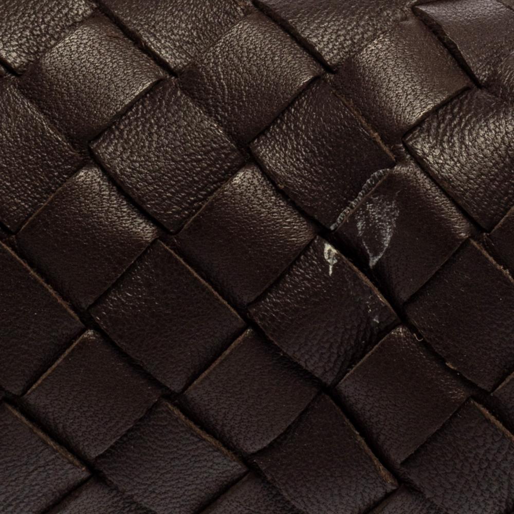 Bottega Veneta Brown Intrecciato Leather Nodini Crossbody Bag 2