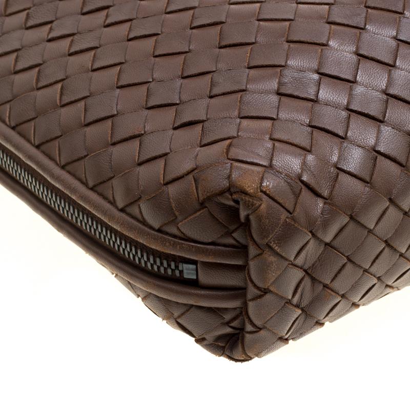Bottega Veneta Brown Intrecciato Leather Nodini Shoulder Bag 5