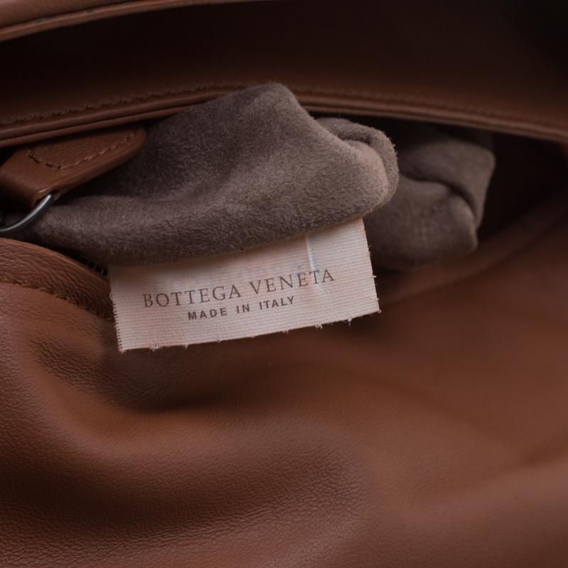 Bottega Veneta Brown Intrecciato Leather Olimpia Shoulder Bag For Sale ...