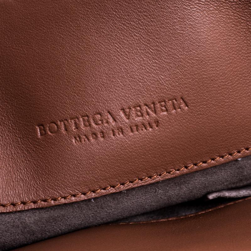 Bottega Veneta Brown Intrecciato Leather Olimpia Shoulder Bag 4