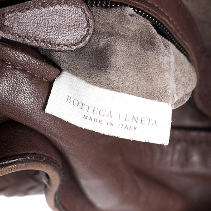 Bottega Veneta Brown Intrecciato Leather Parachute Shoulder Bag 4