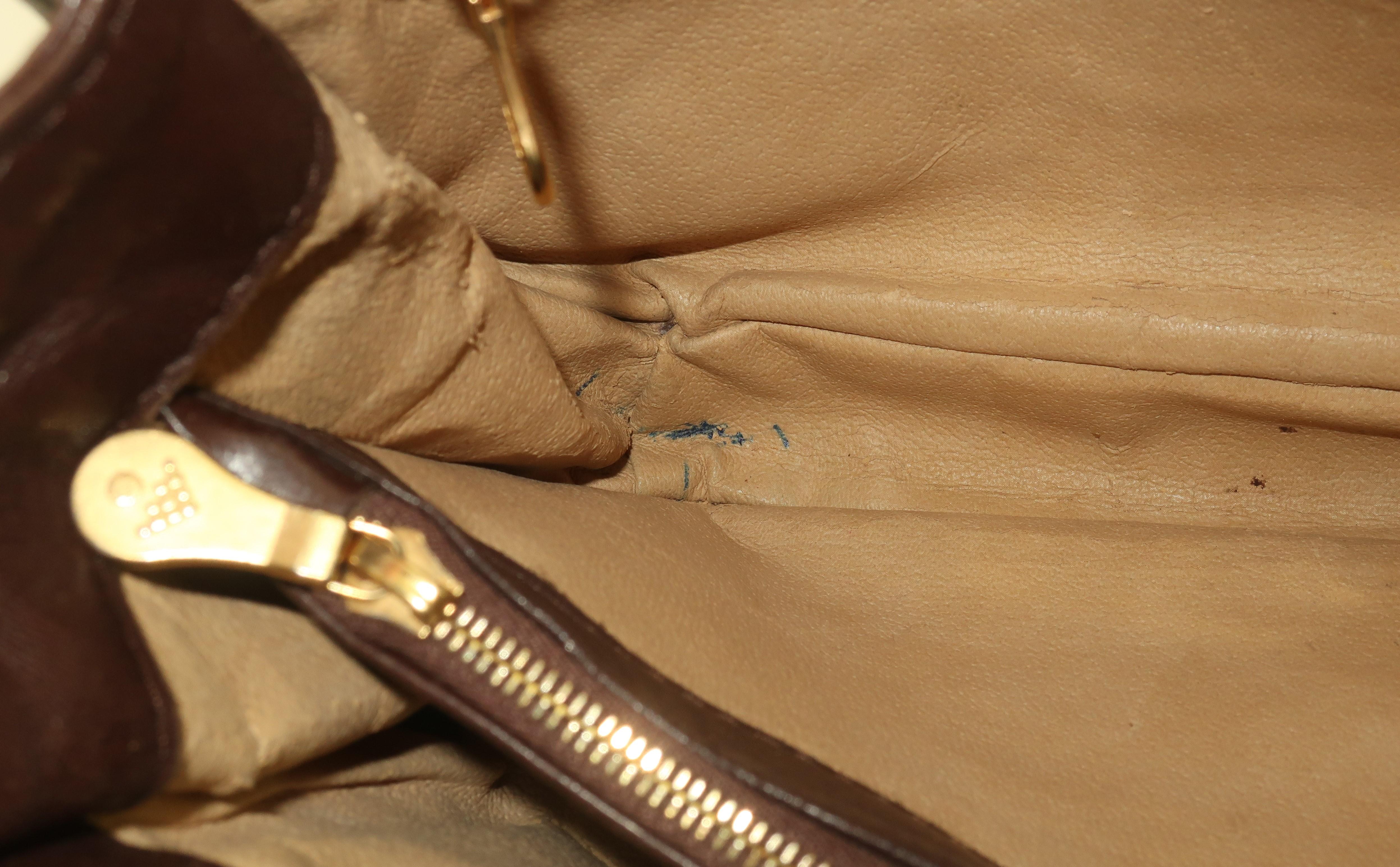 Bottega Veneta Brown Intrecciato Leather Shoulder Handbag, C.1980 6
