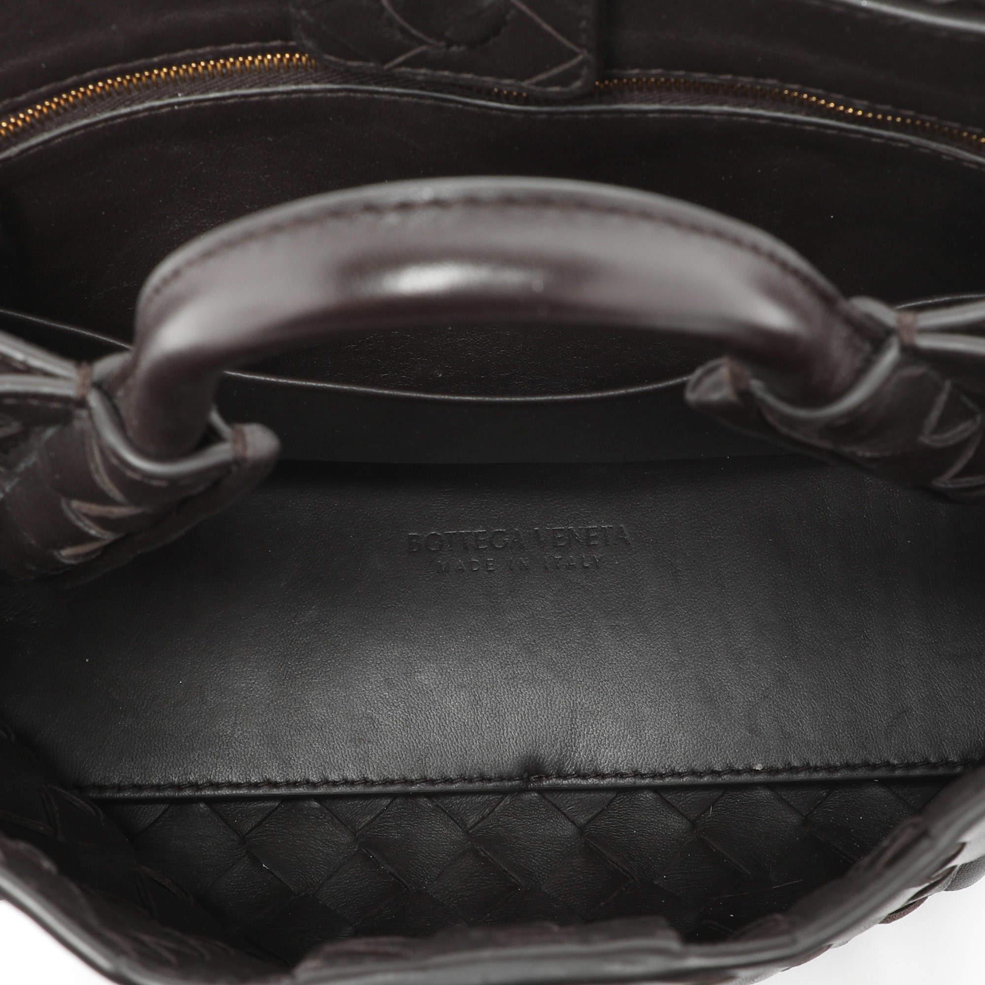 Bottega Veneta Brown Intrecciato Leather Small Andiamo Tote 3