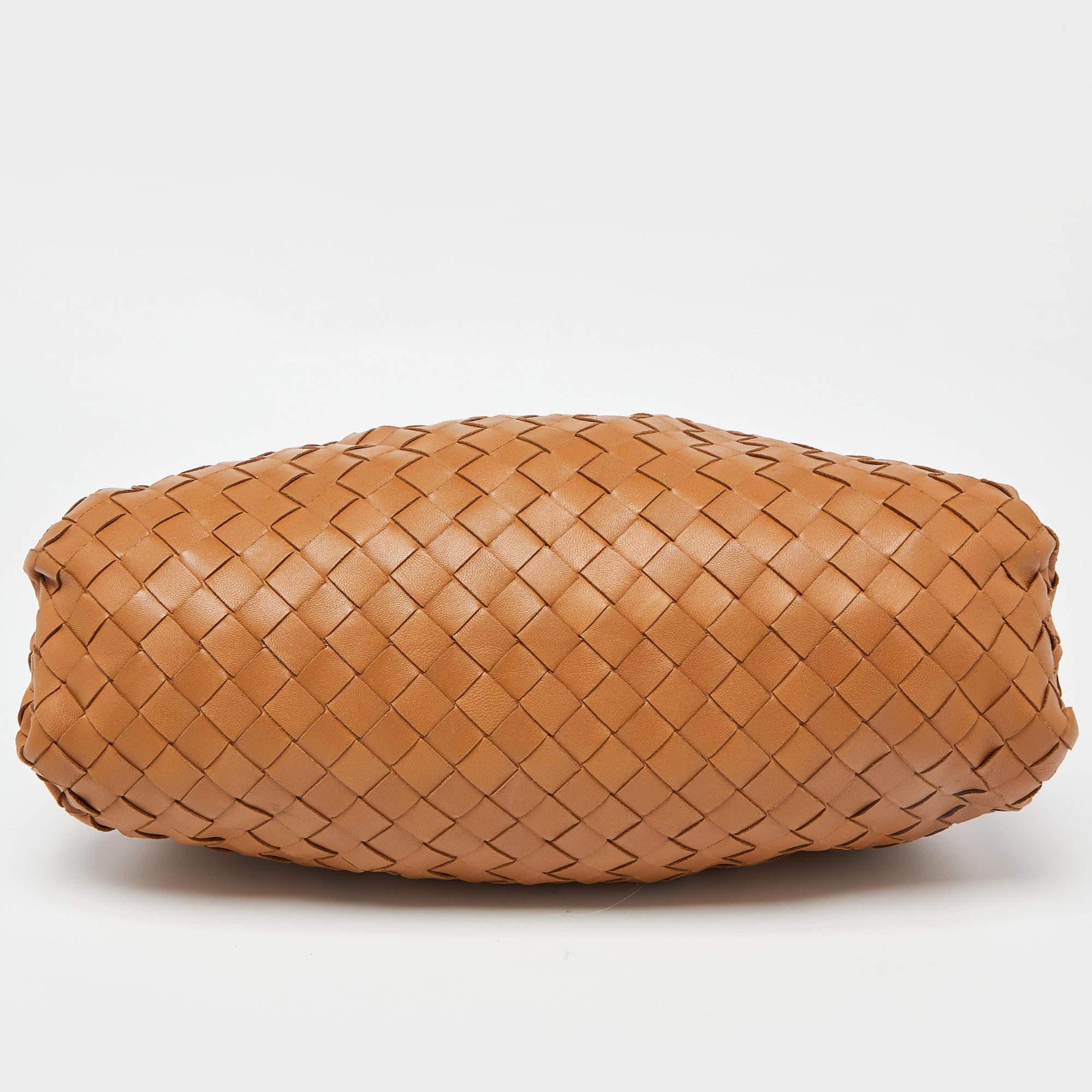 Bottega Veneta Brown Intrecciato Leather The Pouch Clutch 6