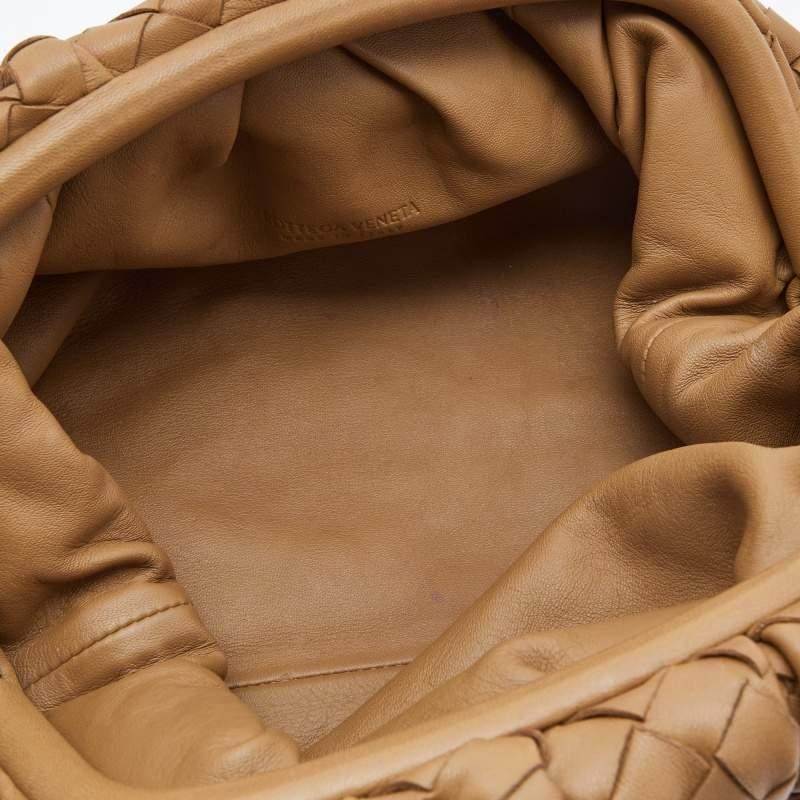 Women's Bottega Veneta Brown Intrecciato Leather The Pouch Clutch