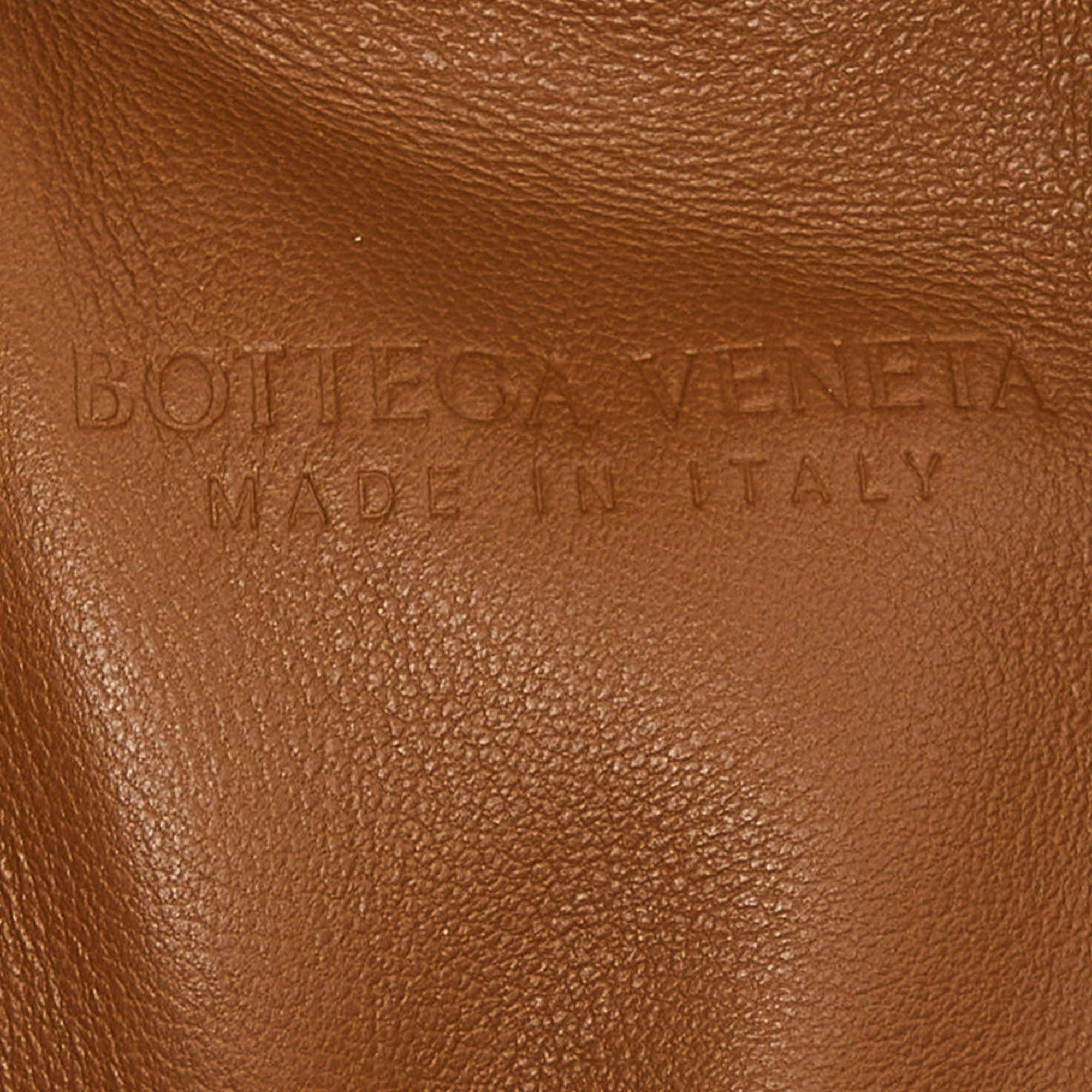 Bottega Veneta Brown Intrecciato Leather The Pouch Clutch 2