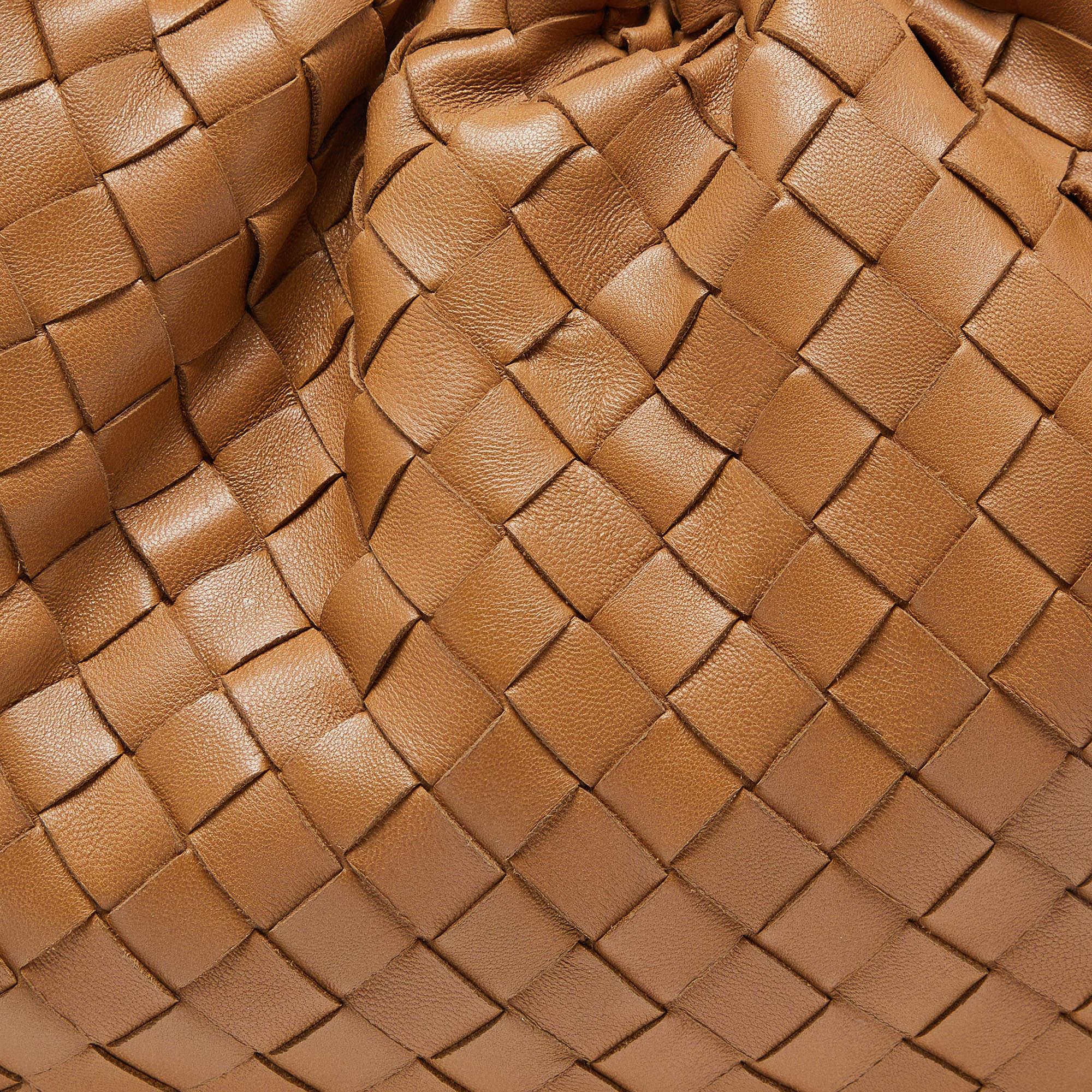 Bottega Veneta Brown Intrecciato Leather The Pouch Clutch 5