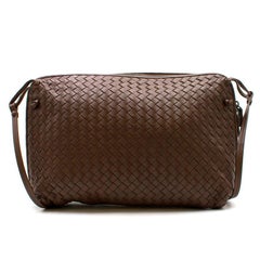 Bottega Veneta Brown Intrecciato Nappa Nodini Bag