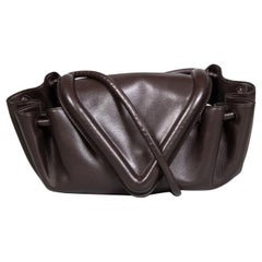 Bottega Veneta Brown Leather Beak Cross-Body Bag Bottega Veneta Brown Leather Beak Cross-Body Bag