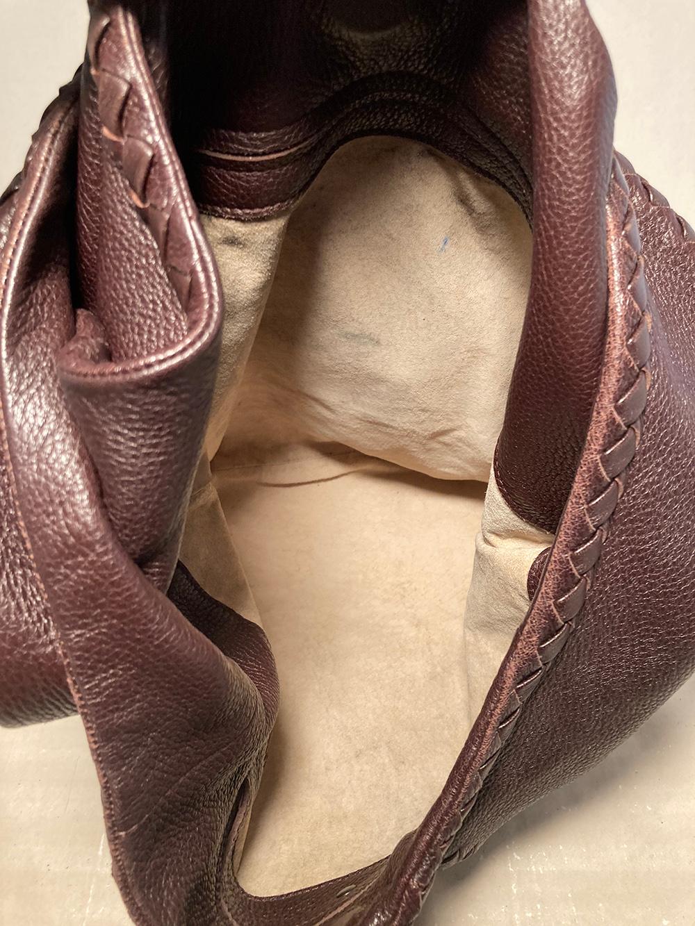De las mujeres Bottega Veneta Bandolera Hobo de piel marrón con béisbol