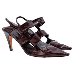 Braune BV Point Slingback-Pumps aus Leder von Bottega Veneta