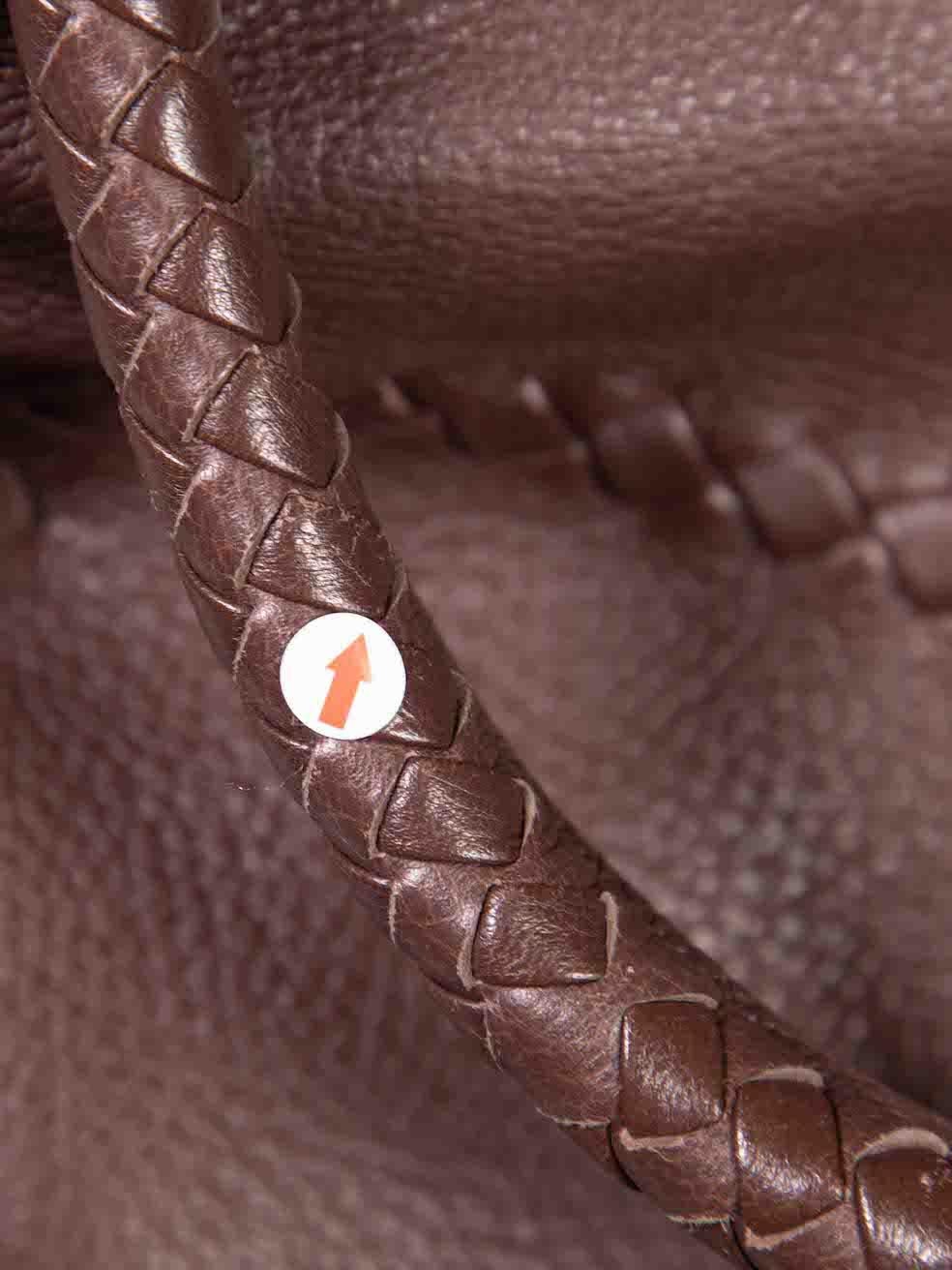 Bottega Veneta Brown Leather Cervo Hobo For Sale 4