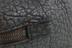 Bottega Veneta Brown Leather Cosmetic Pouch Toiletry Case 927bot37