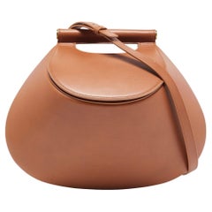Bottega Veneta Brown Leather Fisherman Top Handle Bag