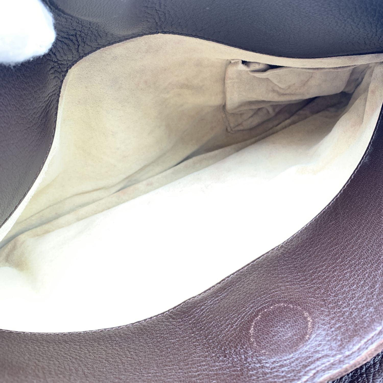 Bottega Veneta Brown Leather Intrecciato Detail Tote Bag Handbag en vente 3