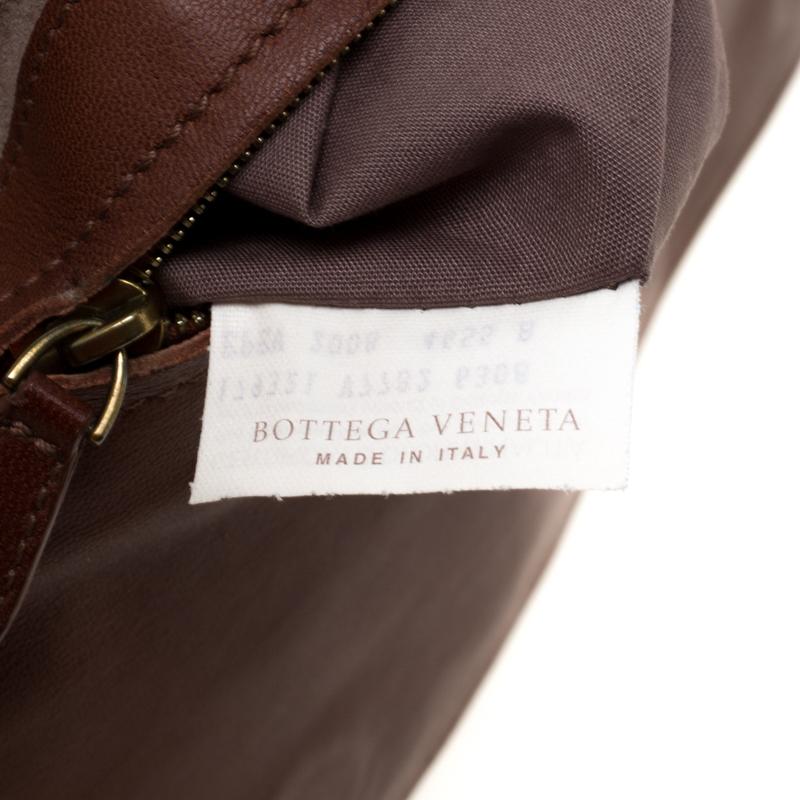 Bottega Veneta Brown Leather Intrecciato Montaigne Satchel 6