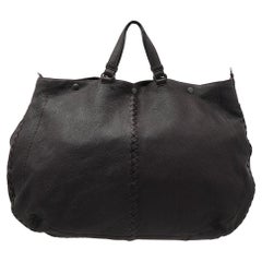 Bottega Veneta Brown Leather Intrecciato Shoulder Bag