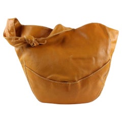 Vintage Bottega Veneta Brown Leather Knot Hobo Bag 19bot1221