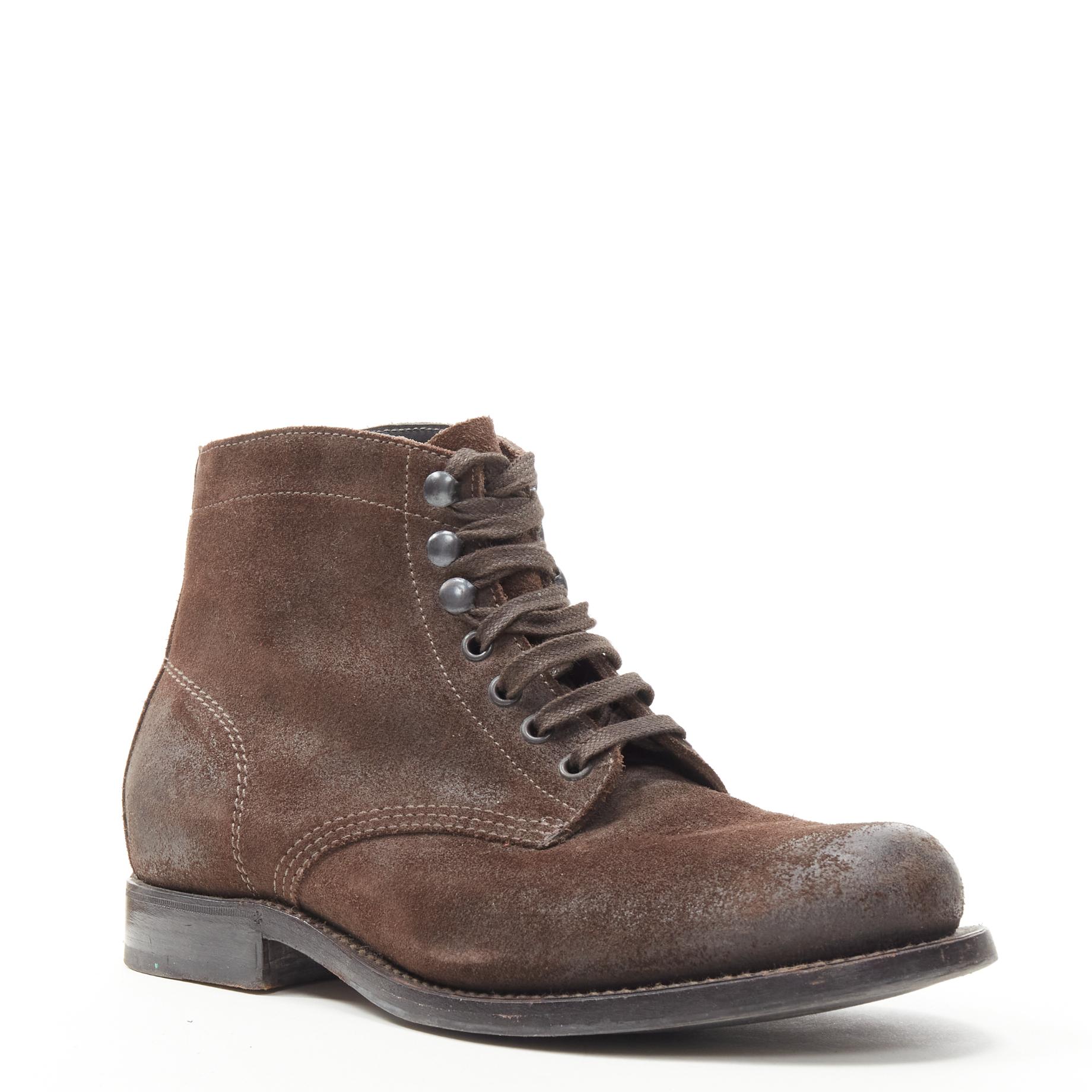 BOTTEGA VENETA brown leather lace up ankle boots EU40 US7
Reference: CNLE/A00218
Brand: Bottega Veneta
Material: Leather
Color: Brown
Pattern: Solid
Closure: Lace Up
Lining:  Leather
Extra Details: Brown blistered leather. Waxed laces. Round toe.