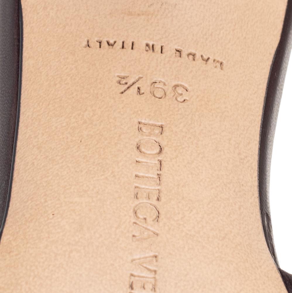 Bottega Veneta Brown Leather Lido Sandals Size 39.5 2
