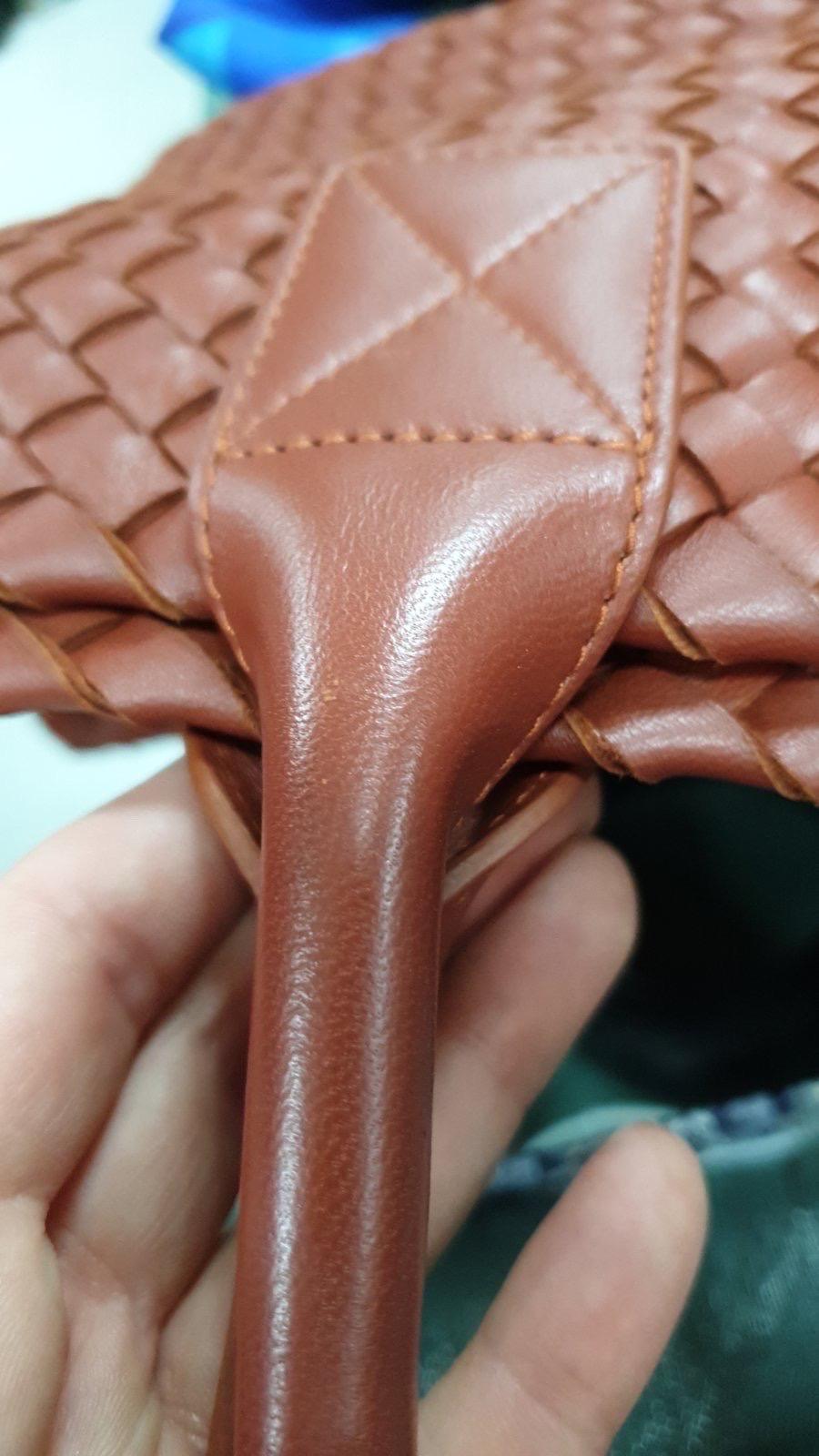 Bottega Veneta Brown Leather Medium  Cabat Tote Bag  9