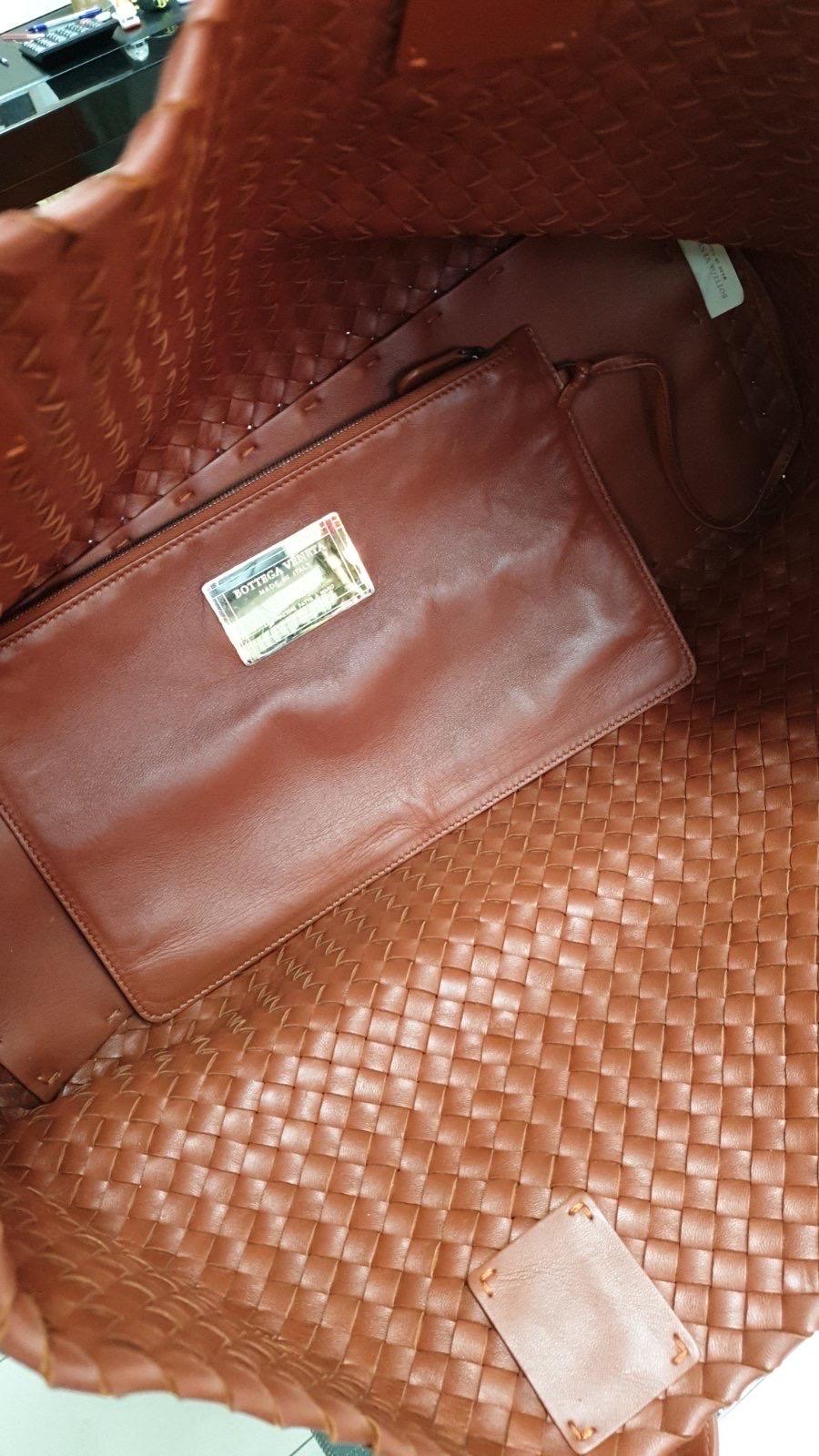 Bottega Veneta Brown Leather Medium  Cabat Tote Bag  10