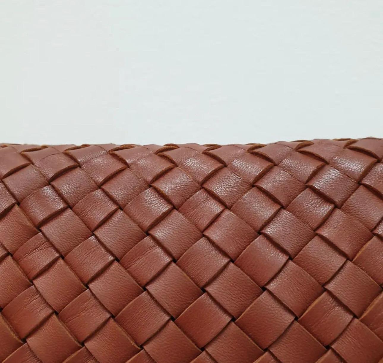 Bottega Veneta Brown Leather Medium  Cabat Tote Bag  1