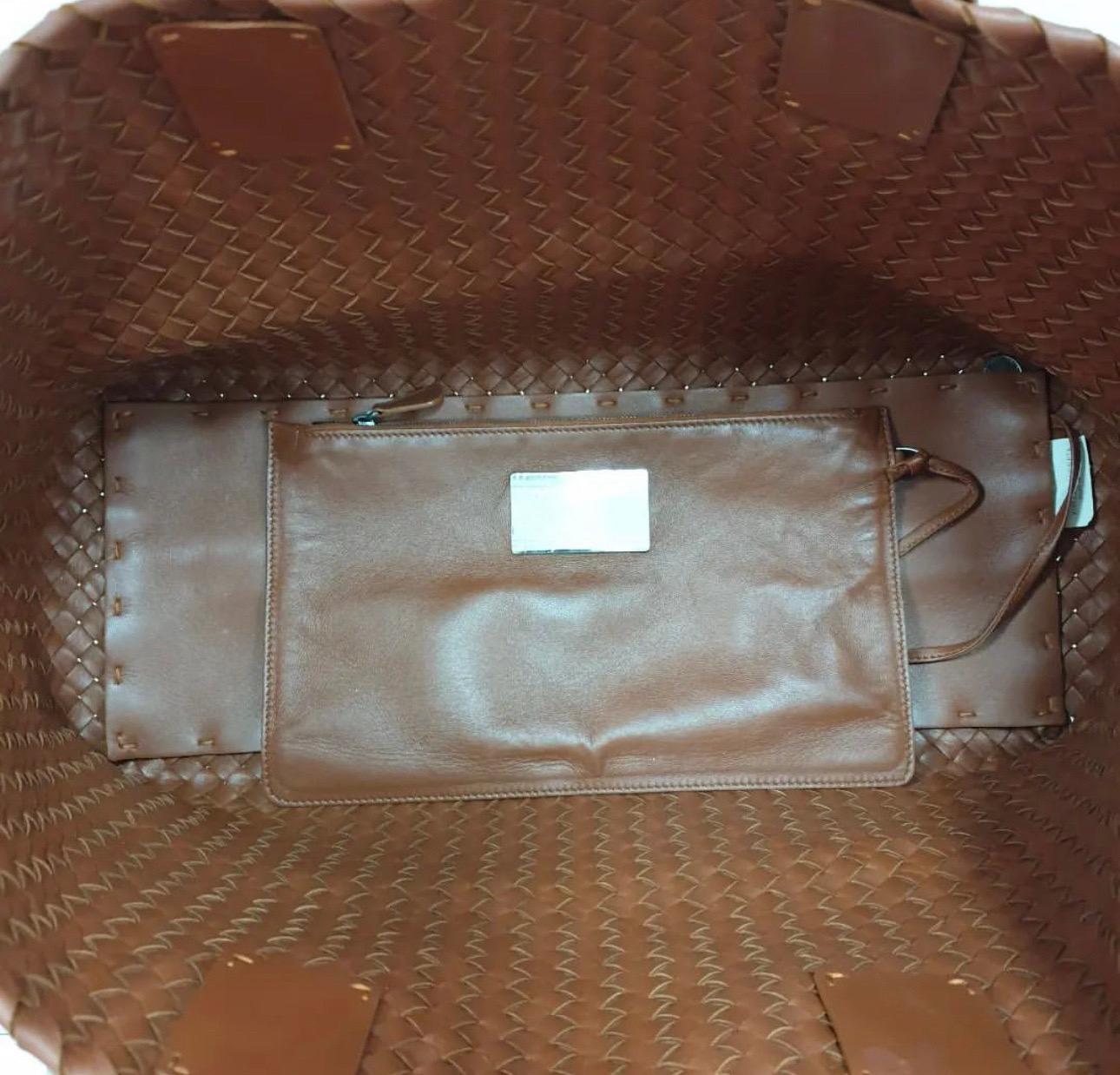 Bottega Veneta Brown Leather Medium  Cabat Tote Bag  2