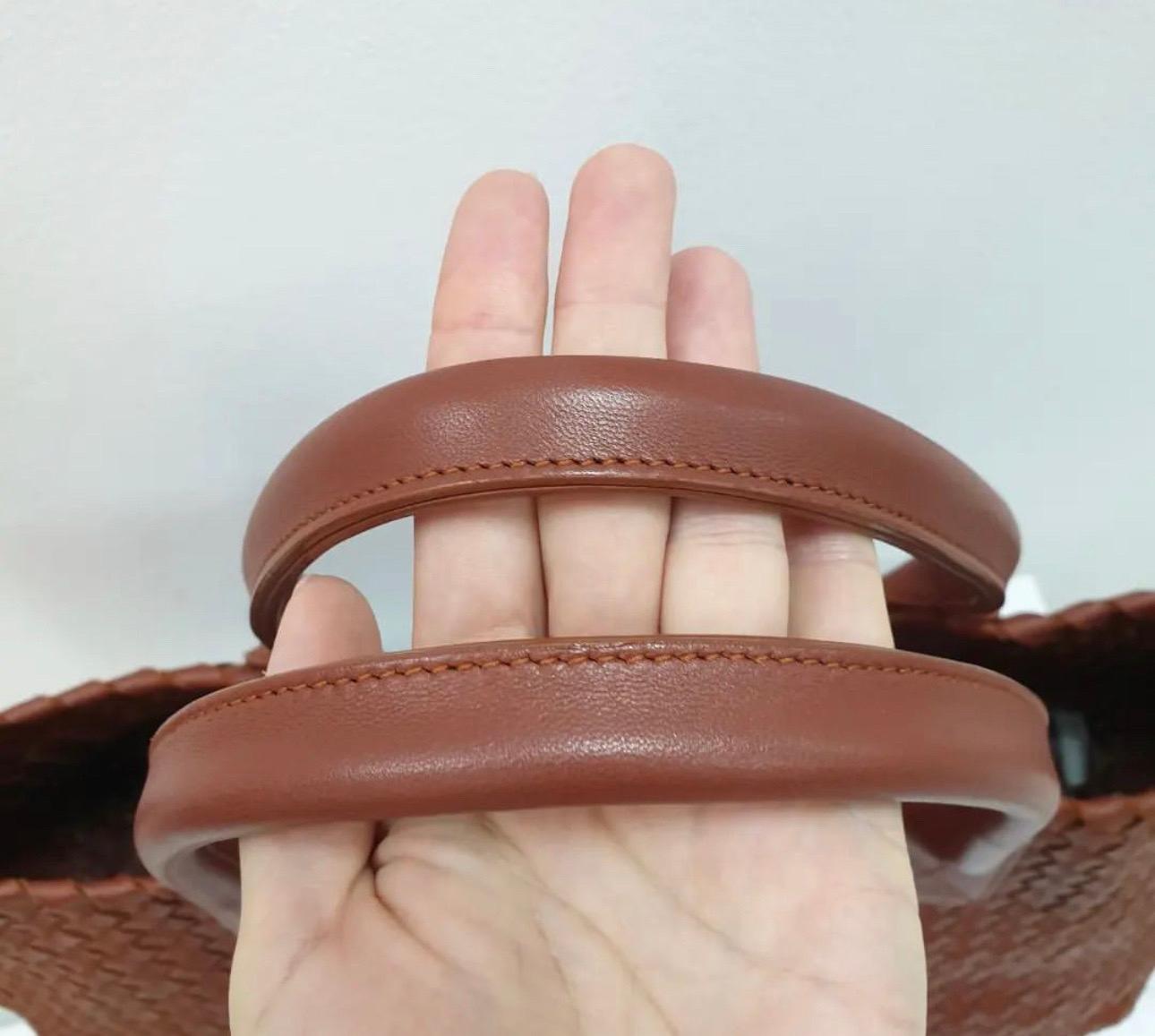 Bottega Veneta Brown Leather Medium  Cabat Tote Bag  3