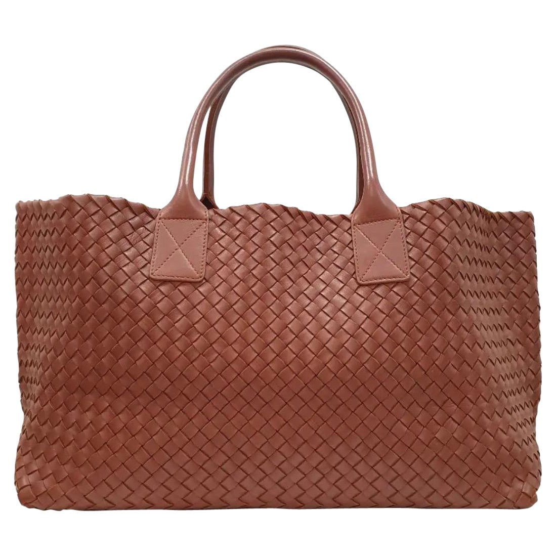 Bottega Veneta Brown Leather Medium  Cabat Tote Bag