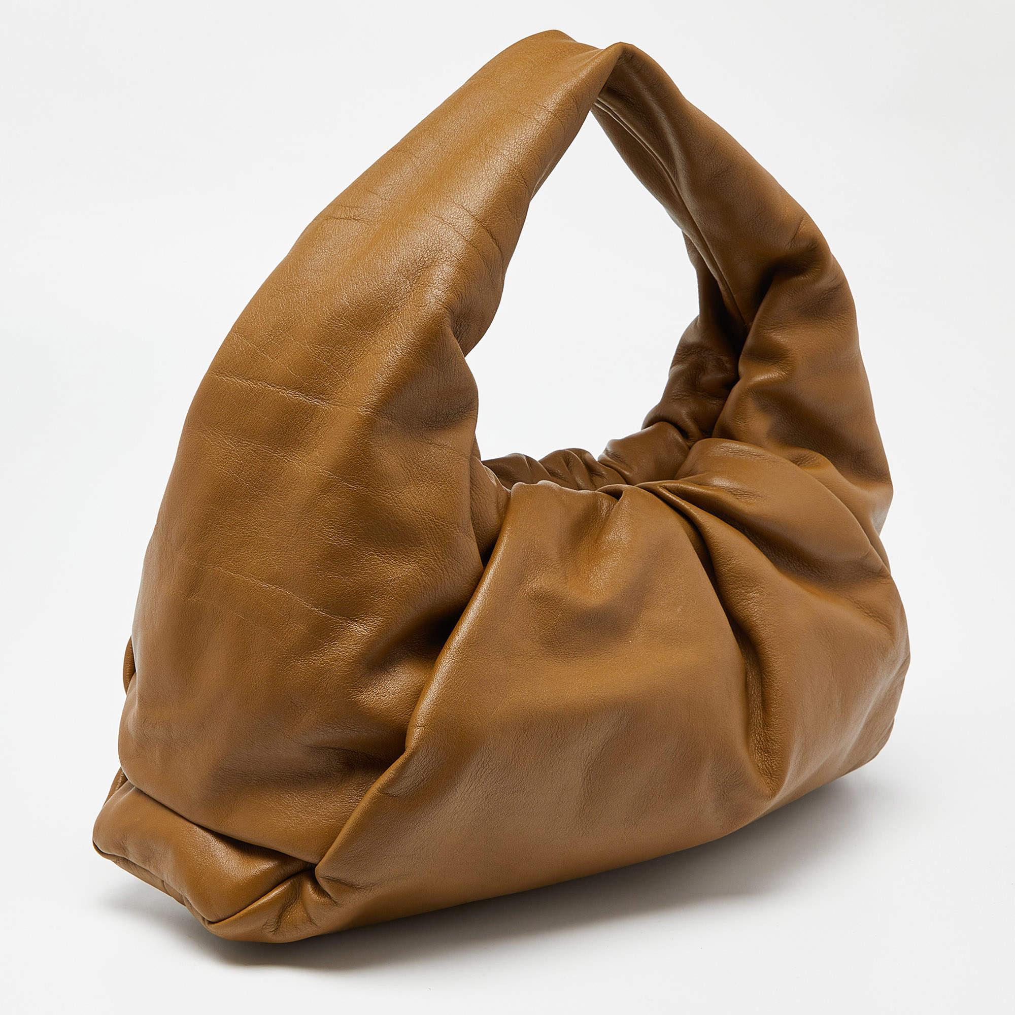 Bottega Veneta Brown Leather Medium The Shoulder Pouch Bag 6