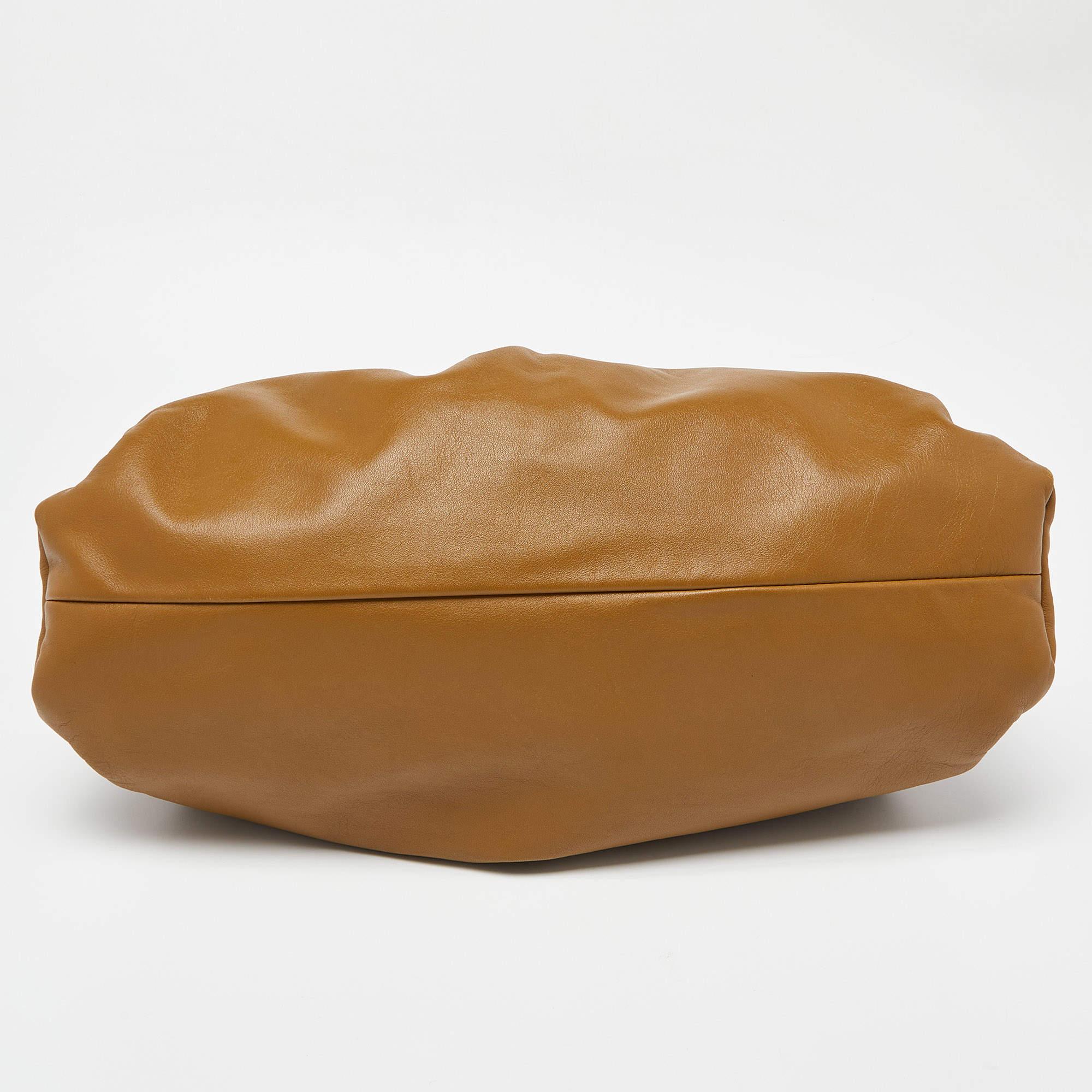 Bottega Veneta Brown Leather Medium The Shoulder Pouch Bag 2