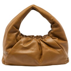 Used Bottega Veneta Brown Leather Medium The Shoulder Pouch Bag