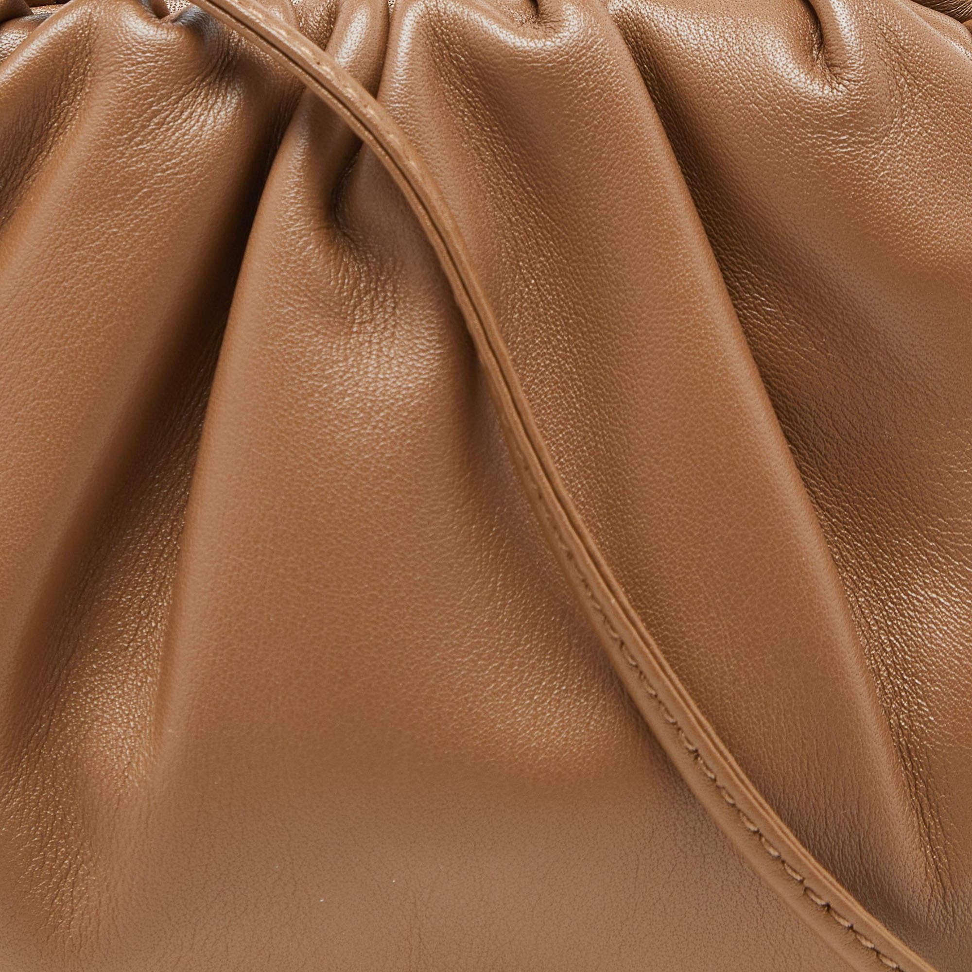 Bottega Veneta Brown Leather Mini The Pouch Bag 6