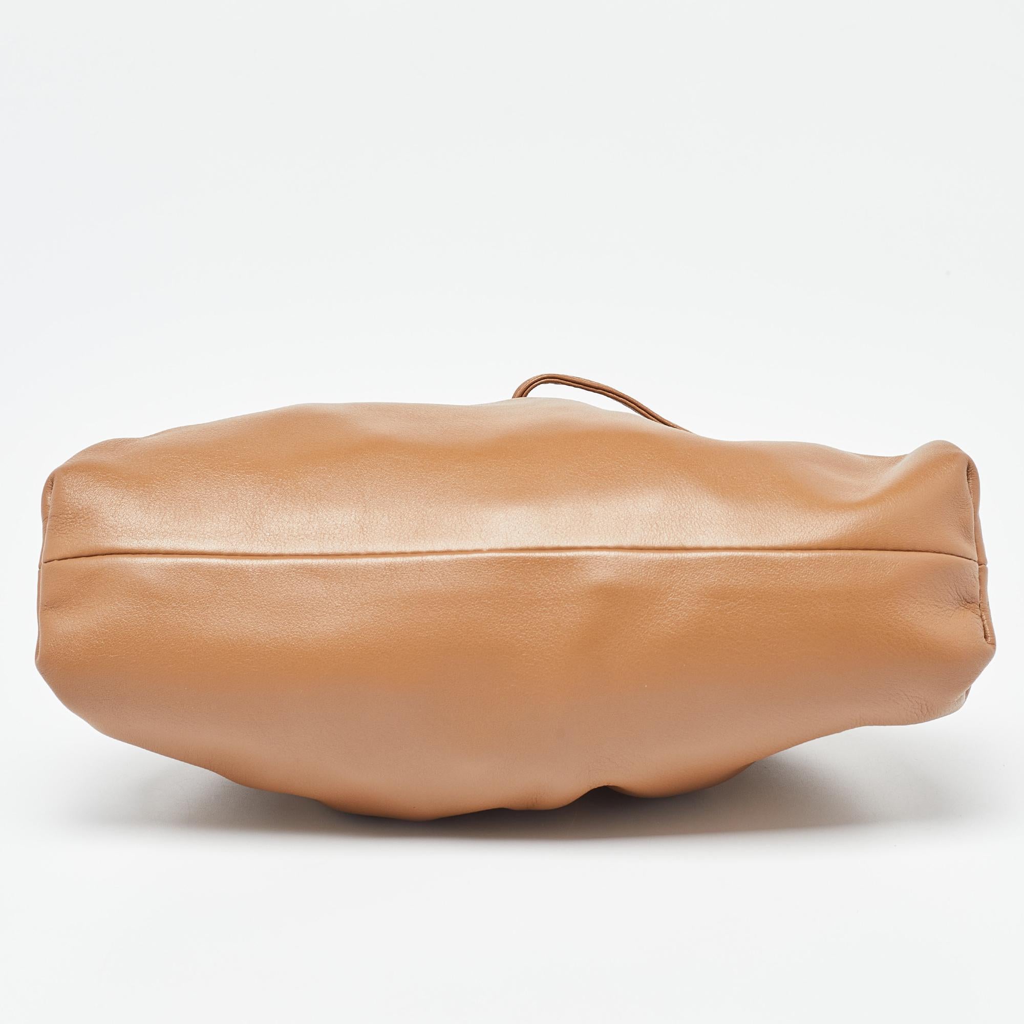 Bottega Veneta Brown Leather Mini The Pouch Bag 1