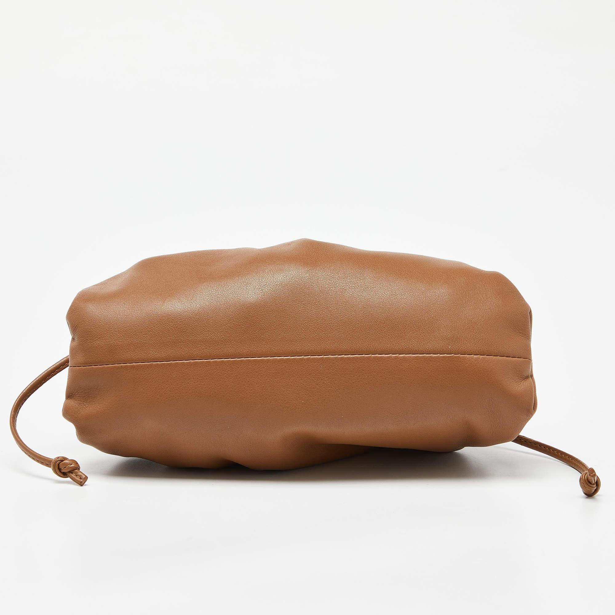 Bottega Veneta Brown Leather Mini The Pouch Bag 1
